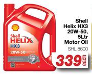 Shell Helix HX3 20W-50 Motor Oil SHL.8600-5Ltr