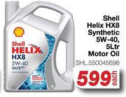 Shell Helix HX8 Synthetic 5W-40 Motor Oil SHL.550045698-5Ltr