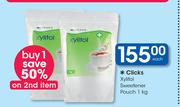 Clicks Xylitol Sweetener Pouch-1Kg Each