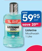 Listerine Mouthwash-1Ltr Each