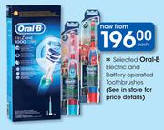 Oral B Electric & Battery Operated Toothbrushes-Each