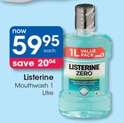 Listerine Mouthwash-1Ltr Each