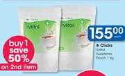 Clicks Xylitol Sweetener Pouch-1Kg Each