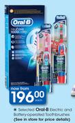 Oral B Electric & Battery Operated Toothbrushes-Each