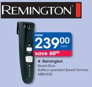 Remington Beard Boss Battery Operated Beard Trimmer MBA4120