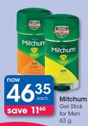 Mitchum Gel Stick For Men-63g Each