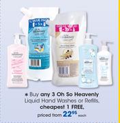 Oh So Heavenly Liquid Hand Washes Or Refills-Each