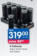 Safeway Salon Series Travel Hot Rollers-Per Set