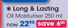 Long & Lasting Oil Moisturiser-250ml