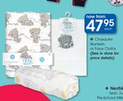 Character Blankets Or Face Cloths-Each