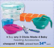 Clicks Made 4 Baby Feeding Accessories-Each
