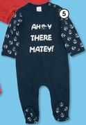 Clicks Boys Crew Neck Sleepsuit