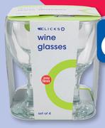 Clicks 4 Pack Bohemia Hi-Ball Glasses-340ml Per Set