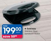 Safeway Stainless Steel Sandwich Maker-Each