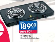 Safeway Double Sprial Hotplate-Each