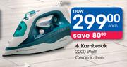 Kambrook Ceramic Iron- 2200 Watt Each