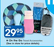 On The Go Travel Accessories-Each