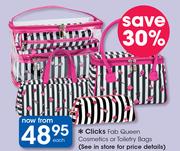 Clicks Fab Queen Cosmetics Or Toiletry Bags-Each