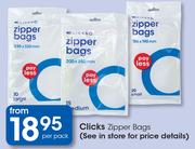 Clicks Zipper Bags-Per Pack