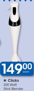 Clicks 200 Watt Stick Blender
