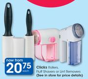 Click Rollers, Fluff Shavers Or Lint Removers-Each