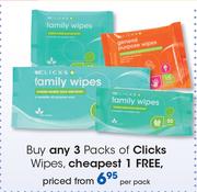 Clicks Wipes-Per Pack