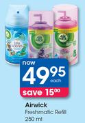 Airwick Freshmatic Refill-250ml Each