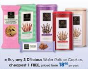 D'licious Wafer Rolls or Cookies-Per Pack