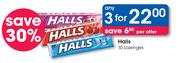 Halls 10 Losenges-For Any 3