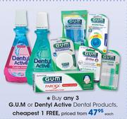 G.U.M Or Dentyl Active Dental Products-Each
