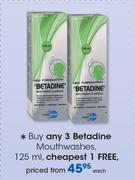 Betadine Mouthwashes-125ml Each