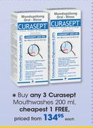 Curasept Mouthwashes-200ml Each