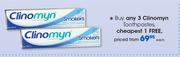 Clinomyn Toothpastes-Each