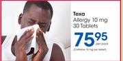 Texa Allergy 10 mg 30 Tablets-Per Pack