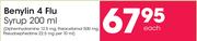 Benylin 4 Flu Syrup-200ml