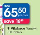 Vitaforce Tonzolyt 100 Tablets-Per Pack