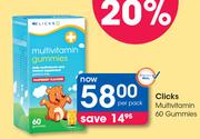 Clicks Multivitamin-60 Gummies