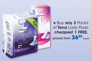 Tena Lady Pads Pack-For 3