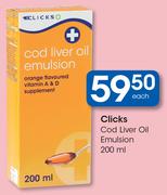 Clicks Cod Liver Oil Emulsion-200ml