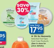 Oh So Heavenly Foot Spa Foot Care Products-Each