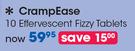 Crampease 10 Effevescent Fizzy Tablets