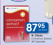 Clicks Cinnamon Extract 30 Capsules-Per Pack