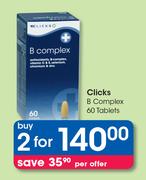 Clicks B Complex 60 Tablets-For 2