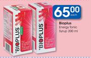 Bioplus Energy Tonic Syrup-200ml Each