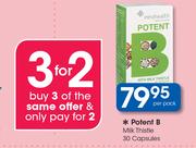 Potant B Milk Thistle 30 Capsules-Per Pack