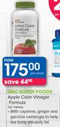GNC Super Foods Apple Cider Vinegar Formula 120 Tablets