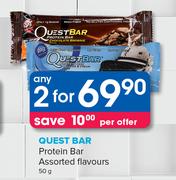 Quest Bar Protein Bar Assorted Flavours-2X50gm