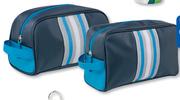 Clicks Navy And Turquoise Toiletry Bag Small-Each
