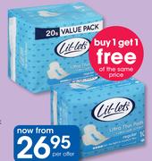 Lil-Lets Ultra Thin Pads Single Or Duo Packs
