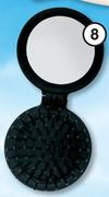 Clicks Travel Hairbrush And Mini Mirror